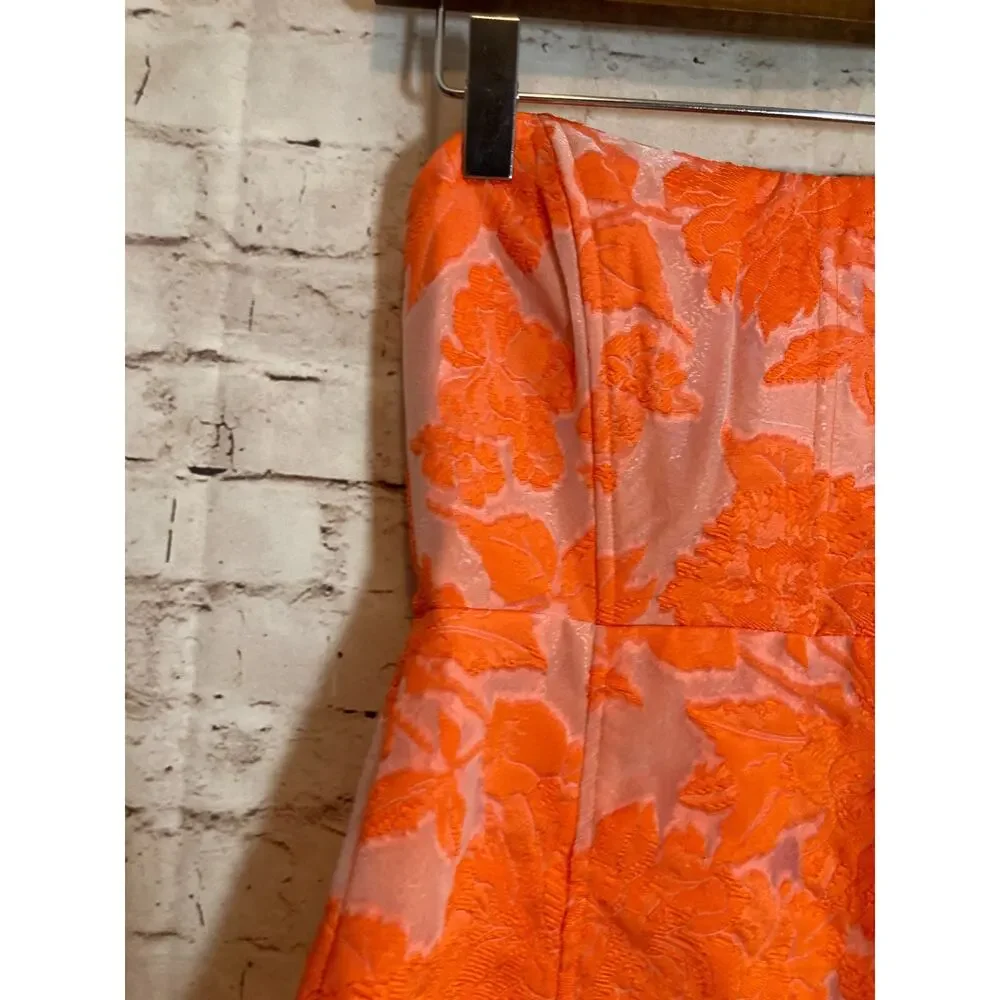 Showpo Orange Floral Midi Dress - Picture 5 of 14